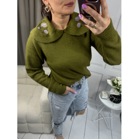 Sweter khaki Pieces